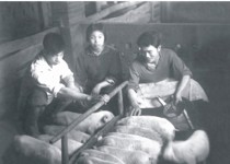 我校73届学生陈震宇（右一）